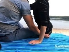 Almost caught again on the beach... bad luck - Amateur Couple PN