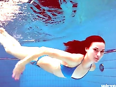 Supah red-hot and lean teenager Martina in the pool