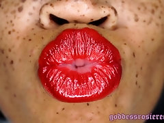 red lipstick fetish joi encouragement lip fetish rosie reed