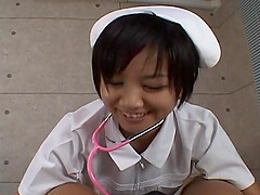 Meguru Kosaka enjoys while pleasuring her dirty patient - POV