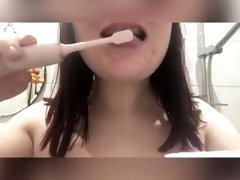 Hungover Teen Brushes Braces