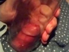 Cock in Bottle, more to Cum