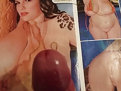 More cum for this huge titted porn mag slut