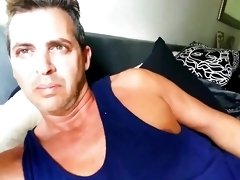 Tricked Hot Dilf Male Celebrity Cory Bernstein to Masturbate - Finger His Big Ass, and Eat His Cum for Me