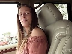 Elena sucks and fucks a hard cock with a but plug up her ass