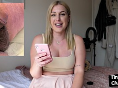 Sph solo busty babe talking dirty about poor little dickies