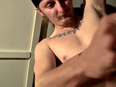 Skinny fruity Kenneth Slayer gets dirty with his cum