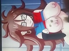 Cumming on Android 21 from Dragon Ball FighterZ SOP
