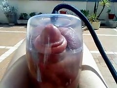 big head dick and pump in a big tube