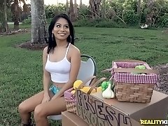 Gorgeous Latina MILF Monica Asis seduced and fucked by a stranger