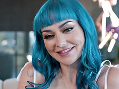CLOSE UP - Big titted beauty Jewelz Blu has her tight pussy stretched by Isiah Maxwells monster cock