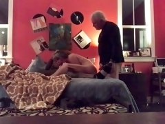 Kinky husband watches his hot wife enjoying a big black cock