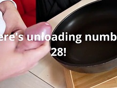Watch me cum 29 TIMES in a black frying pan!