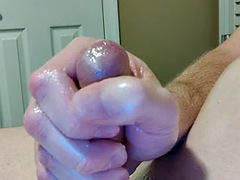 Messy cock masturbation with anal butt plug part 3