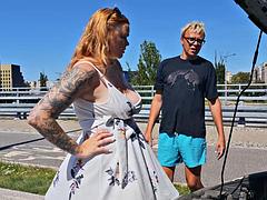 Bastet Trades Blowjob for Strangers Car Repair in Outdoor Sex